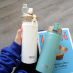 Tyeso Vacuum Insulated Bottle Tumbler With Straw Portable Stainless Steel Sport Water Bottle 530ml | 750ml hanya RM5.00 di Shopee