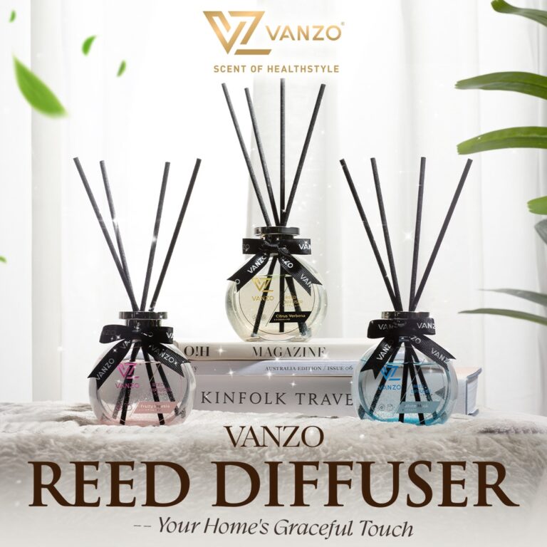 VANZO Reed Diffuser White Musk 120ml hanya RM34.90 di Shopee