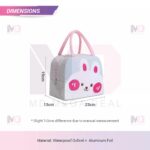 《Mega Deal》Cartoon Animal Insulated Lunch Bag Reusable Lunch Box Bag