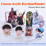 【Custom】Acrylic Keychain钥匙扣立牌定制Standee Keyring  Badges Pin Custom Made Customize Star Cartoon animation Party gifts photo  keychain laser周边明星动漫卡通亚克力钥匙圈定 hanya RM1.10 di Shopee