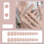 【FREE 24 Sticker glue】24Pcs Fashion Nail Art Fake Nails Finished Nail Patch Wearable Nails hanya RM0.40 di Shopee