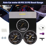 【ITSOK】AUTO METER (BLOWER)(BOOST) FOR DIESEL 4X4 (0-35) (0-60) PSI TURBO auto meter GAUGE CASING RAINBOW Titanium Carbon hanya RM10.89 di Shopee