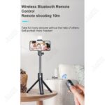 【Ready Stock】Wireless Bluetooth Selfie Stick Phone Holder Live Phone Stand Remote Control Self-timer Rod with Fill Light Tripod Monopod 360° Rotation Portable Extendable Selfie Stick hanya RM10.89 di Shopee